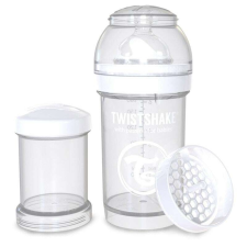 Twistshake Twistshake kólika elleni Cumisüveg mixerhálóval és tápszer tárolóval 180ml #fehér cumisüveg