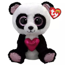 TY Inc. TY Boos: Esme, a panda plüssfigura szívecskével - 15 cm plüssfigura