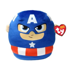  Ty Squishy Beanies párna alakú plüss figura Marvel CAPTAIN AMERICA, 22 cm plüssfigura