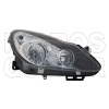 TYC Opel Corsa D 2006.09.01-2011.02.28 Fényszóró H7/H1 jobb fekete házas (motorral) TYC (0TGI)