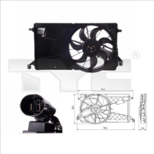 TYC ventilátor, motorhűtés TYC 820-0001 autóalkatrész