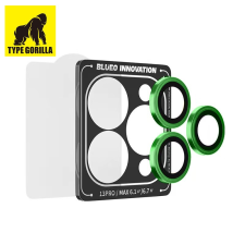 Type Gorilla Apple iPhone 13 Pro/13 Pro Max TG Armor Pro 3D Kameravédő Üvegfólia - Zöld mobiltelefon kellék