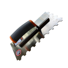 TytanX félköríves fogas glettvas 130 x 280mm kőműves és burkoló szerszám