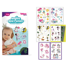 TyToo angyalok és pónik tetoválás matrica szett 51db / csomag (TY50275) (5999094502758) szépségszalon