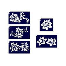 TyToo Virág 2 csillámtetoválás sablon szett 5db-os csillámtetoválás