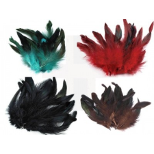  Tyúk toll színezett - 20 db/csomag dekorációs kellék