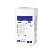 TZMO Mull lap hajtogatott 10cmx10cm gyógyászati segédeszköz