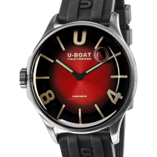 U-Boat 9500 Darkmoon Red SS Soleil Mens Watch 40mm karóra
