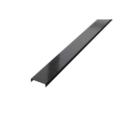  U Profil - Szálcsiszolt Fekete - 40mm széles építőanyag