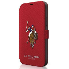 U.S. POLO ASSN. US Polo USFLBKP12SPUGFLRE iPhone 12 mini 5,4&quot; piros könyv Polo Embroidery Collection telefontok tok és táska