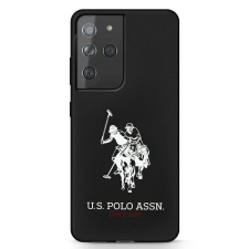 U.S. POLO ASSN. US Polo USHCS21LSLHRBK S21 Ultra G998 fekete Szilikon Logo telefontok tok és táska