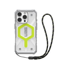 UAG Pathfinder iPhone 16 Pro Clear Magsafe tok, Active Neon Lanyard tok és táska