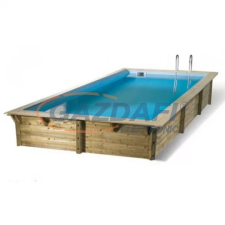 UBBINK Linea 350x650x140cm Medence Kék Fóliával medence
