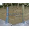  UBBINK Linea 500x800x140cm Medence Homok Színű Fóliával