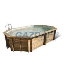  UBBINK Ocea 400x610x130cm Medence Homok Színű Fóliával medence