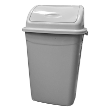 UCTEM PLAS Szemetes kuka billenő fedéllel, műanyag, 50 literes, szürke, up122 szemetes