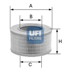 UFI Légszűrő UFI 27.354.00 levegőszűrő