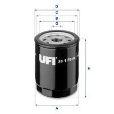 UFI olajszűrő 23.175.00 autóalkatrész