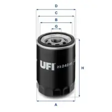 UFI olajszűrő 23.242.00 autóalkatrész