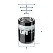 UFI olajszűrő 23.244.00 autóalkatrész