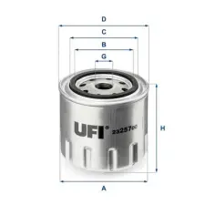 UFI olajszűrő 23.257.00 autóalkatrész