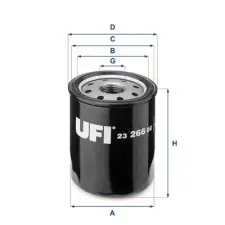 UFI olajszűrő 23.266.00 autóalkatrész