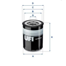 UFI olajszűrő 23.274.00 autóalkatrész