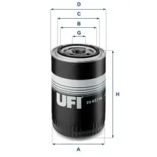 UFI olajszűrő 23.457.00 autóalkatrész