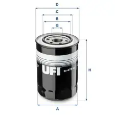 UFI olajszűrő 23.475.00 autóalkatrész