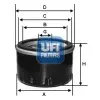 UFI olajszűrő 23.545.00