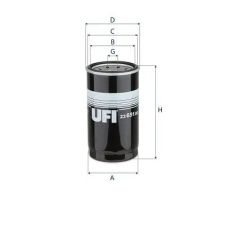UFI olajszűrő 23.651.00 autóalkatrész