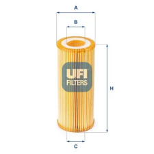 UFI olajszűrő 25.080.00 autóalkatrész