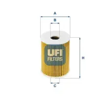 UFI olajszűrő 25.091.00 autóalkatrész