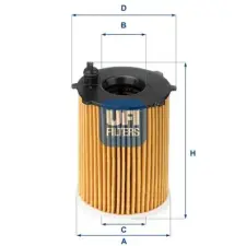 UFI olajszűrő 25.128.00 autóalkatrész