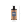 UFI olajszűrő 25.290.00