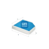 UFI szűrő, utastér levegő 34.222.00