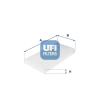 UFI szűrő, utastér levegő 53.045.00