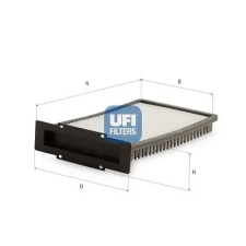 UFI szűrő, utastér levegő 53.621.00 autóalkatrész
