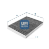 UFI szűrő, utastér levegő 54.112.00