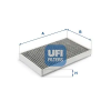 UFI szűrő, utastér levegő 54.155.00