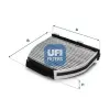 UFI szűrő, utastér levegő 54.163.00