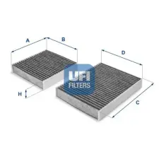 UFI szűrő, utastér levegő 54.164.00 autóalkatrész
