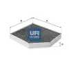 UFI szűrő, utastér levegő 54.168.00