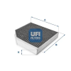 UFI szűrő, utastér levegő 54.222.00
