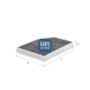 UFI szűrő, utastér levegő 54.393.00