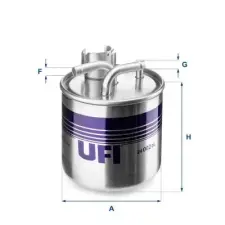 UFI Üzemanyagszűrő 24.002.00 autóalkatrész
