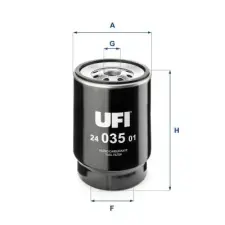 UFI Üzemanyagszűrő 24.035.01 autóalkatrész