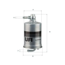UFI Üzemanyagszűrő 24.072.00 autóalkatrész