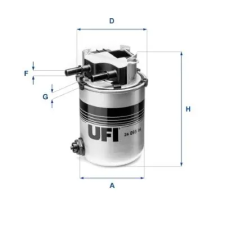 UFI Üzemanyagszűrő 24.095.04 autóalkatrész