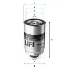 UFI Üzemanyagszűrő 24.123.00 autóalkatrész